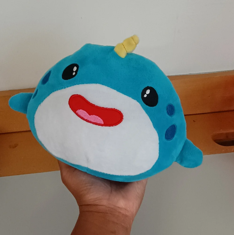 Fiesta Toys Cutie Beans Gumball 7β Plush Narwhal - Picture 9 of 14